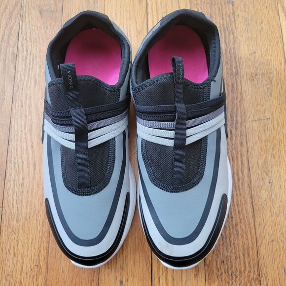 Vionic VAYDA Slip On Athletic Sneakers 8.5 Gray Black Comfort - Picture 3 of 10